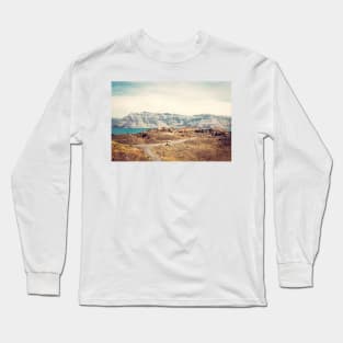 Nea Kameni Landscape Long Sleeve T-Shirt